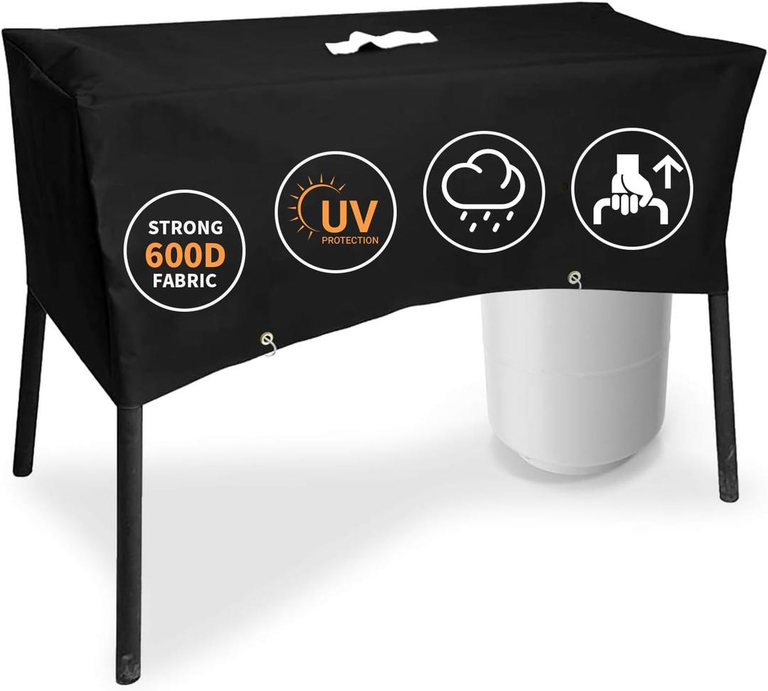 Grisun Patio Stove Cover for Camp Chef 2 Burner Stove, Grill Cover for Camp Chef Stove EX60P, EX60LW, EX60PP, EX60B, EX280LW and More, for Camp Chef Accessories (34.1 in.)