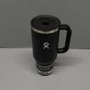 Hydro Flask Travel Tumbler with Handle, Lid and Straw - Insulated Stainless Steel in 40 Oz Black