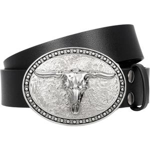 BELTROAD Cowboy Cowgirl Belts for Women Men Western Belts for woman Rhinestone Belt With Western Buckle