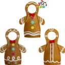 JOYIN 3 PCS Xmas Doll Clothing Gingerbread Set, Gingerbread Doll Outfits Christmas Accessories Outfits for Christmas Party Decorations and Xmas Holiday Party Favors