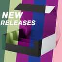 ZLCA Card Storage Box for MTG PTCG, Commander Deck Box Holds 1800+, Deck Storage Case, Card Organizer for TCG(Black&Blue)