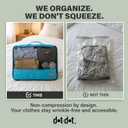 Large Packing Cubes for Travel - 5pc Packing Cubes for Suitcases - Lightweight Luggage Organizer Bags (Non-Compression)