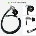25IN for Weber Hose and Regulator Kit, for Weber Genesis/Spirit/Summit I/II Grill Regulator Replacement, Includes 200/210/300/310/330, Silver/Gold Series, for Weber Gas Grills Parts 7627 67069 69891