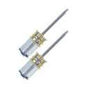 2Pcs DC 12V 80RPM M3 x 34mm 3-12V 20-3000RPM N20 Motor for Precision Engineering, Threaded Shaft Motor for Automation (12-80)