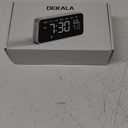 Dekala Bed Shaker Loud Alarm Clock for Heavy Sleepers Adults, Vibrating Dual Alarm Clocks for Bedrooms, Large Display Auto Dimmer,Temperature & Humidity Detect, 7-Day Programmable, Ideal Gift