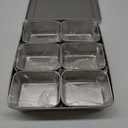 Mini Container, Stainless Steel Place Box, Multi Compartment Set For Food, Herbs, Seasoning and Spices (6 Compartment)