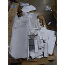 DWVO L Shaped Desk with Drawers, 55" Corner Computer Desk with Bookshelf & Power Outlets & LED Lights, Home Office Desk with Storage Shelves, Oak & White