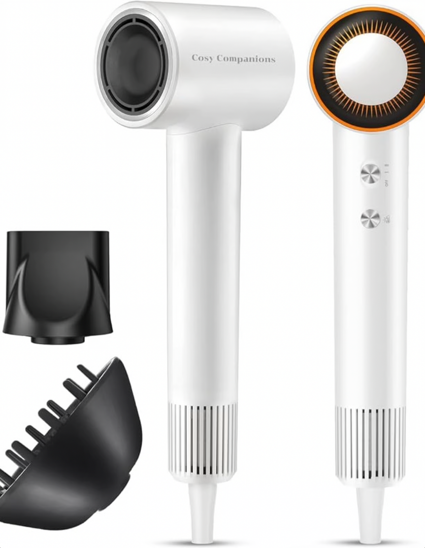 Hair Dryer Negative Ion, Professional Blow Dryer with High Speed Motor, 200 Million Ions, Low Noise, Portable for Home