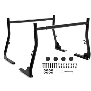 KOJEM Adjustable Truck Rack 800LBS Capacity Pick Up Truck Double Ladder Racks Lumber Kayak Rack Heavy Duty Steel Truck Bed Rack