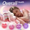 Magnesium Glycinate Gummies,Magnesium Potassium Supplement with Taurate, Malate, Vitamins D, C, B6, Calcium,Body Support,Raspberry Magnesium Gummies for Adults&Kids (60 Count (Pack of 1))