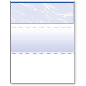 DocuGard Standard Blue Marble Top High Security Check Paper - Laser/Inkjet Printer Compatible - 11 Security Features - 500 Blank Business Checks