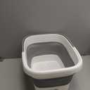 1  Pack Foldable Foot Bath Basin, Collapsible Foot Soak Tub, Multifunction Plastic Basin with Handles,Foot Tub for Soaking Feet,Grey