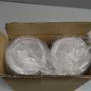 200pcs, PET, Plastic Lids, 98mm Plastic Cup Lids, With Straw Slot, Disposable Transparent Flat Lid For 12, 16, 20, And 24 Ounce Cups, Suitable For Ice Cream, Beverages, Travel Party Supplies