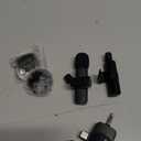 PQRQP 3 in 1 Professional Wireless Lavalier Microphone for iPhone, Android, Camera, Wireless Microphones, Mini Microphone, Crystal Clear Sound Quality for Recording, Live Streaming, Microphone Clips (Elegant Black)