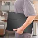 5 Pieces A4 Plastic Envelopes with Snap Closure,Filing Folders for Documents File Organizer Folders for A4 Letter Size for School Office (Black)