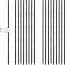 Besitu Rebar Stakes 36 inches 16-Pack Concrete Form Stakes Straight 3/8" Diameter Rebar Ground Metal Stakes for Landscaping, Securing Fence, Garden Plants Support, Survey Markers and Securing Trees (I Shape-Black)