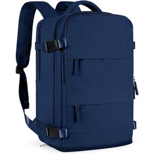 VGCUB Vacuum Backpack Travel with Electric Pump Vacpack System Storage Compression Laptop Work Business Waterproof College Weekender Bags Casual Daypack Backpacks for Women Men Blue
