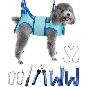 Kkiimatt Dog Grooming Hammock Pet Grooming Hammock 2023 New Edition Medium Dog Hanging Harness Holder for Nail Clipping,Dog Nail Trimming Hammock,Dog Grooming Sling