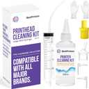 Best Printer Cleaning Kit for Epson, HP | Brother Inkjet Printhead Cleaning Kit | Inkjet Printer Head Cleaner | Printer Head Cleaning Kit with LARGE 20ml Syringe - 100ml Printer Cleaning Fluid