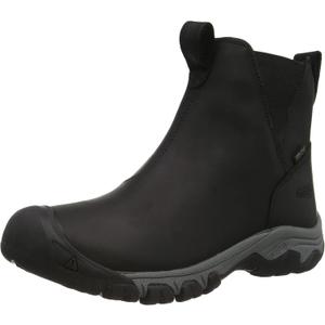 KEEN Women's Greta Chelsea Mid Height Waterproof (8.5, Black/Steel Grey)