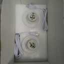 Seealle Touch Bedside Table Lamp Set of 2 - Small Bedside Lamp for Bedroom Living Room Night Stands, Desk Lamp with White Glass Shade for Small Spaces, 3 Way Dimmable, LED Bulbs, Gifts (Non-USB)