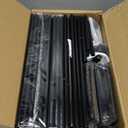 WOWLIVE 9 Tiers Large Shoe Rack Storage Organizer for Closet 50-55 Pairs Shoe Tower Unit Shelf Stackable Shoe Rack with Metal Pipes Plastic Connectors Black(SSS3B9)