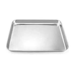 QWORK Stainless Steel Surgical Tray, for Medical Instruments, Tattoo, Surgical Supplies, 12 3/16 x 9 7/16 x 1 5/16 inch, 1 Pack Has A Dent