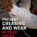 FORCEFIELD Shoe Crease Preventer - Foam Crease Protector for Shoes & Boots - Fits Inside Toe Box, Prevents Creasing - Adhesive Strips for Secure Fit - Fits Kids Size 4-7, Womens 5-12, Mens 8+ (Medium)