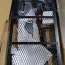 MeeFar High Rail Trailer Folding Hitch Mount Cargo Carrier Basket 60" X 24" X 14"+Waterproof Cargo Bag 20 cu ft(59" 24" 24"), Capacity of 500 Lbs with Hitch Stabilizer, Net, Lock and Straps