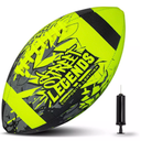 Street Legends Youth Football, Graffiti Printed Composite Leather Size 8 Football- Includes Pump, Made for Training, Practicing, & Recreational Play (Yellow)
