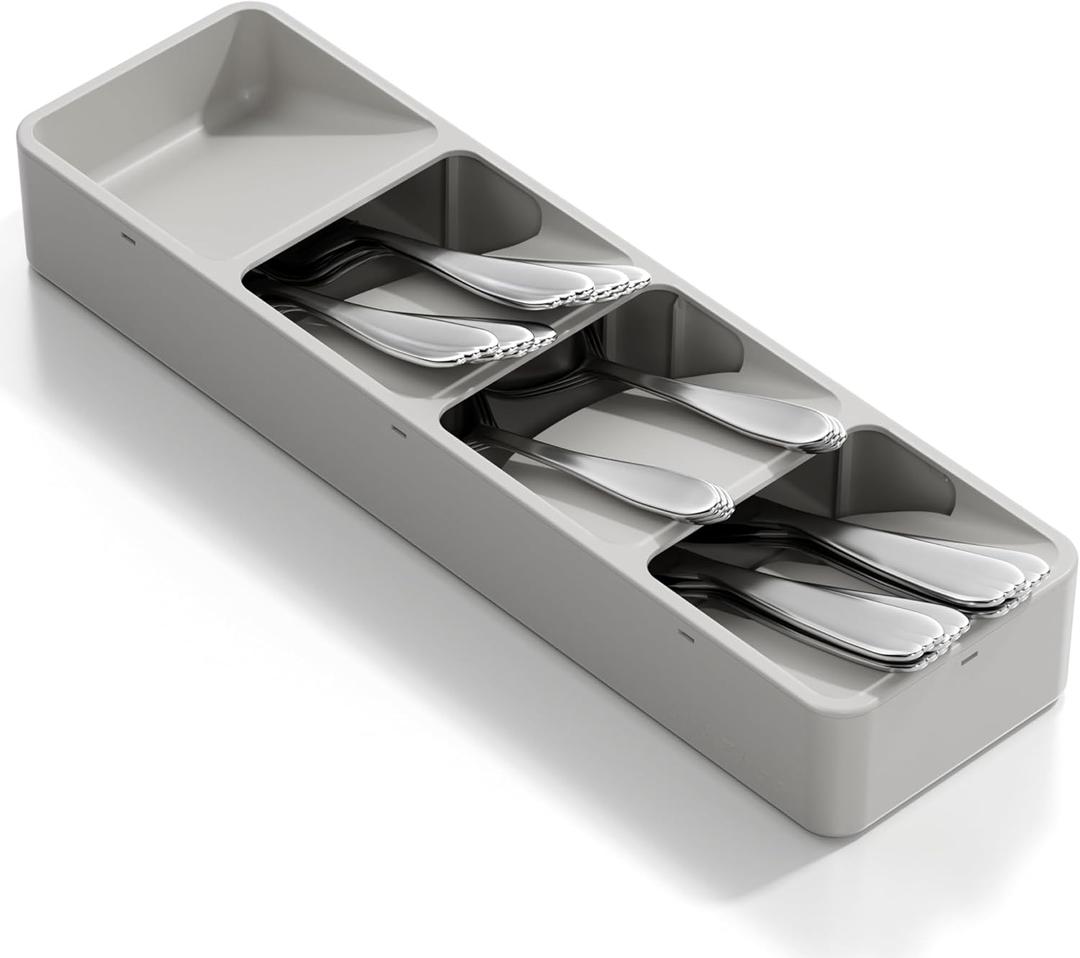 Li & Zhao Silverware Organizer for Drawer - Utensil Drawer Organizer Compact Utensil Organizer Silverware Tray Cutlery Organizer Spoon Drawer Kitchen for Kitchen, Office, Bathroom, Living room