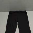 Women's Cotton Knee Length Leggings Black, Small