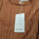 KUYIGO Mens Sweater Crewneck Cable Knit Pullover Sweater Casual Twist Textured Sweaters, XL
