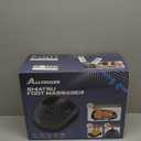 ALLYOUGER Shiatsu Foot Massager with Heat,Vibration,Air Compression and Deep Kneading for Plantar Fasciitis, Neuropathy,Improve Foot Wellness,Gifts for Women & Men（Black）