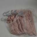 Coloch 50 Pack Pink Velvet Hangers, Non-Slip Clothes Hangers with 360 Degree Rotating Hook Thin Felt Adult Hanger for Coat, Dress, Shirt, Jacket