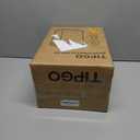 TIPGO Bathroom Trash Can with Lid, 2.1 Gallon / 8 Liter Small Garbage Can, Press Top Bin, Stainless Steel Wastebasket with Pop-Up Lid for Bedroom, Living Room, Office (Black)