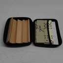 Dominos Set for Adults with 4 Wooden Racks, Double 6 Dominoes Game Set with 28 Colored Domino Tiles Double Six Dominos Set with Travel Case - Classic Board Games