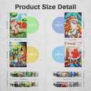 MISITU Small Jigsaw Puzzles for Adults Challenging Puzzle Small Puzzles Mini Jigsaw Puzzles 150 Pieces Micro Tiny Puzzle Christmas Jigsaw Puzzle Santa Claus Travel Puzzles 6 x 4 inch 4 Packs