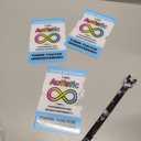 3 Sets Autism Safety Tag Card with Loop Fastener Strips Autism Medical ID Tag Autismo Accesorios for Travel Communication