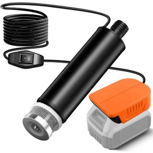 Cordless Submersible Water Pump for Dewalt 20V/60V Battery,635GPH Portable Transfer Water Pump for Camping Tub Garden RV Pond Draining Job Sites(No Battery)