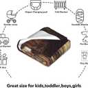 Couple Swan Blanket, Cozy Flannel Romantic Lake and Petal Blankets, All Season Soft Throw for Travel Home Decor, Lightweight Sofa Bed Throws, Valentine's Gifts for Women Adults, 50"60"