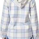 WallFlower Casual Fleece and Plaid Shackets Jackets Juniors for Women, Soft Button-Down (M)