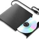 External Blueray/Dvd Drive for Pc, Portable External Blu-ray Drives Support 50G Disc Read/Write, USB 3.0 Type-C Blu Ray Burner for Laptop, Blu Ray Drive Compatible with Windows XP/7/8/10/11 MacOS