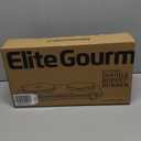 Elite Gourmet EDB-302BF Countertop Double Cast Iron Burner, 1500 Watts Electric Hot Plate, Temperature Controls, Power Indicator Lights, Easy to Clean, Black