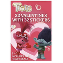 Trolls 32 Valentines With 32 Stickers, 3 Pack