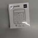 Calculator, Deli Standard Function Desktop Calculators with 12 Digit Large LCD Display and Sensitive Button, Solar Battery Dual Power Office Calculator, Green