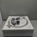 Treekee Rustic Chandelier, 14" Gold Glass Cover Luxurious Hanging Light, 3-Light Globe Vintage Pendant Ceiling Light Fixtures for Living Room Entryway Dining Room