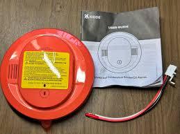 Kidde Smoke Detector, 10-Year Battery Powered, with LED Status Lights, 85 dB Alarm, 5-inches