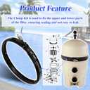 190003 Tension Control Clamp Kit Compatible with FNSP Series, Clean&Clear Plus,Quad DE Series Swimming Pool and Spa Cartridge Filter, 23-1/4" Length