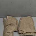 MIULEE Beige Sheer Curtains 63 Inches Long, 4 Panels Set, Rod Pocket Voile Drapes Light Filtering and Semi Transparent, Elegant Window Treatments for Bedroom Living Room,42 x 63 Inches